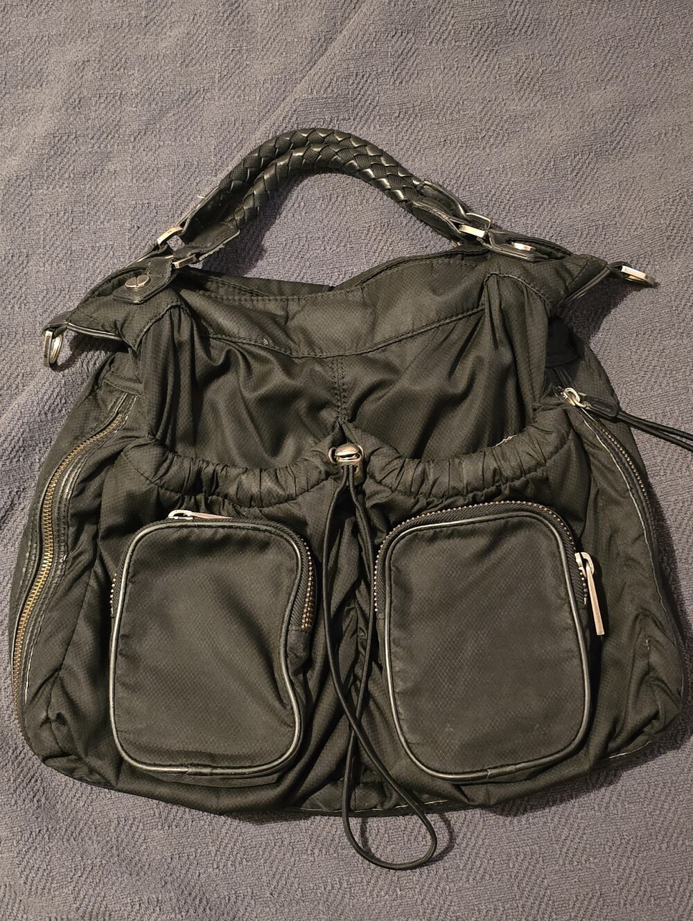 L A.M.B Vintage Black Nylon Bag